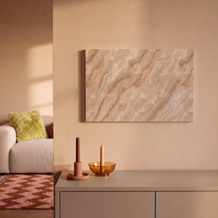 Steen - Ader - Natuur - Modern - Beige canvas 2cm klein -sfeer1