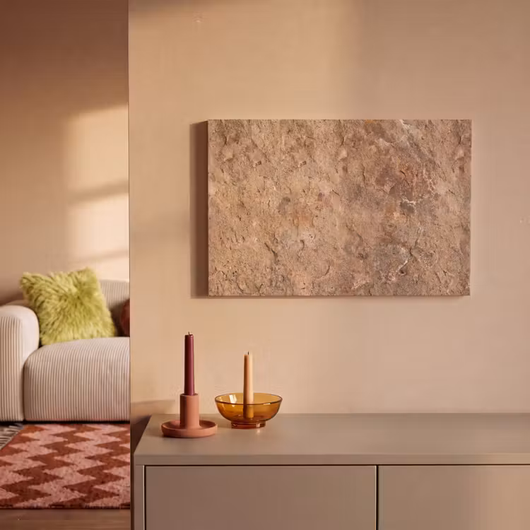 Steen - Natuur - Textuur - Abstract - Bruin canvas 2cm klein -sfeer1