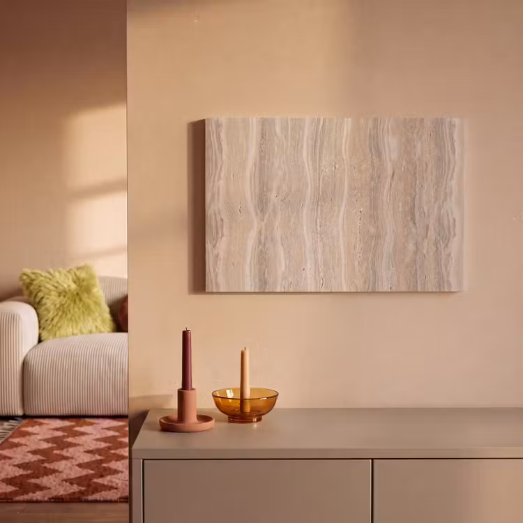 Steen - Patroon - Textuur - Natuurlijk - Beige canvas 2cm klein -sfeer1