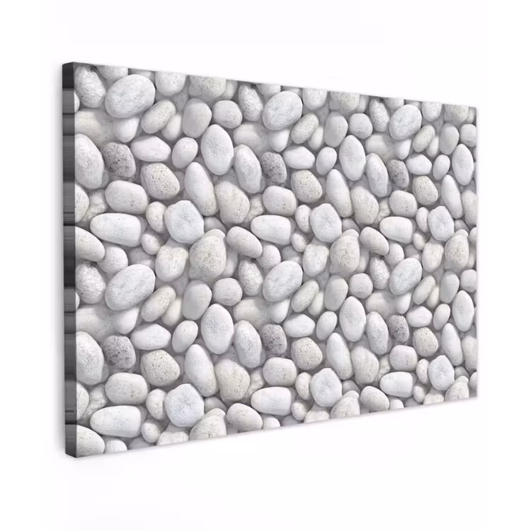 Steentjes - Grijs - Ovaal canvas 2cm klein 34 -z3d