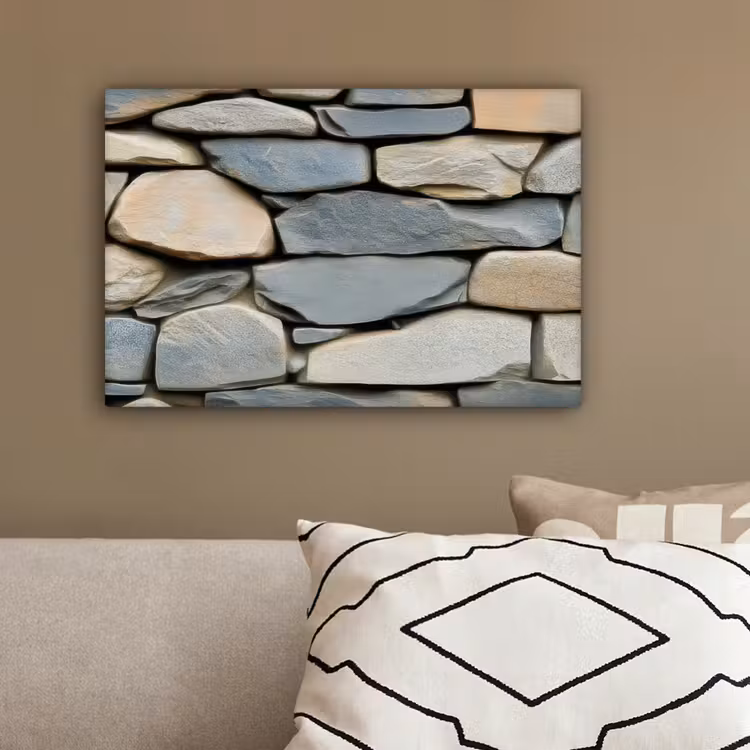 Stenen - Rustiek - Grijs canvas 2cm klein -sfeer3