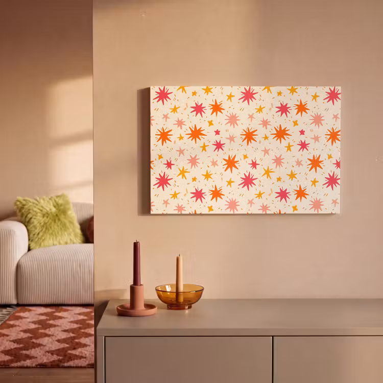 Sterren - Speels - Kleurrijk canvas 2cm klein 34 -sfeer1