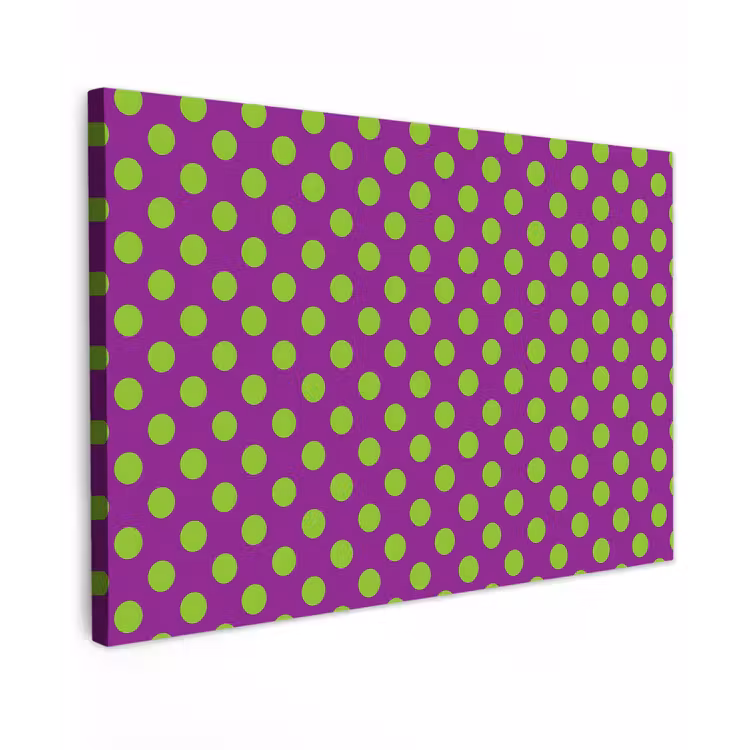Stippen - Klassiek - Groen canvas 2cm klein 34 -z3d