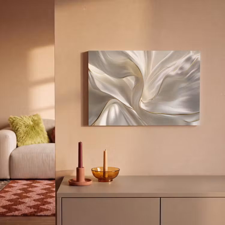 Stof - Plooien - Goud canvas 2cm klein -sfeer1