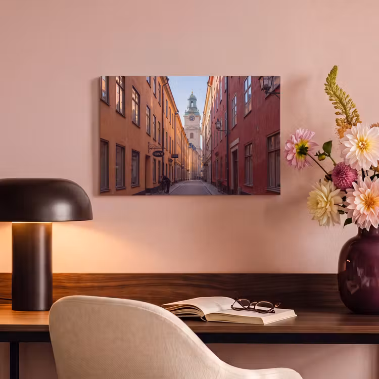 Straat - Klokkentoren - Stad - Architectuur - Historisch canvas 2cm klein -sfeer4