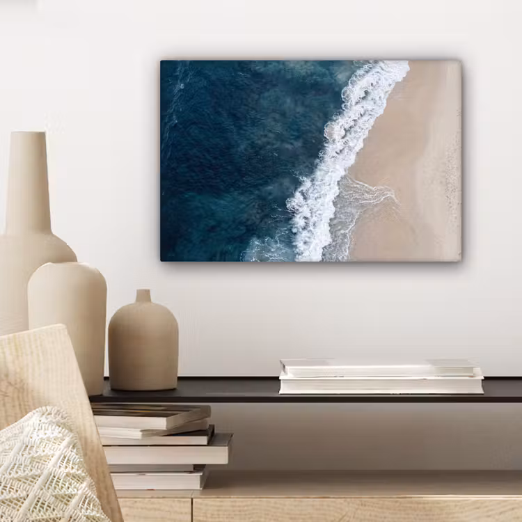 Strand - Zee - Golven canvas 2cm klein -sfeer6