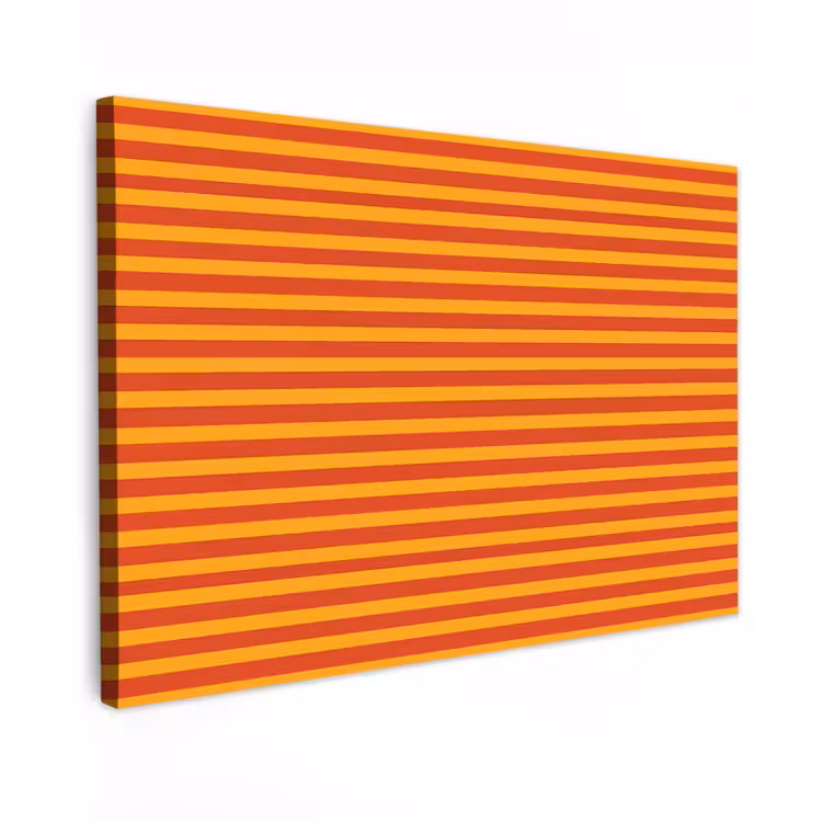 Strepen - Patroon - Oranje canvas 2cm klein 34 -z3d