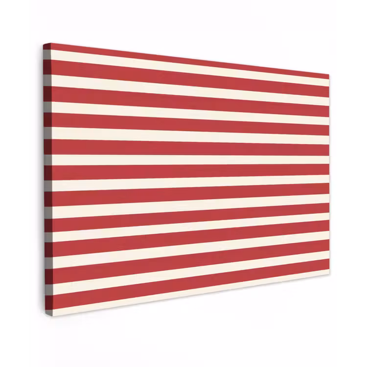 Strepen - Patroon - Rood canvas 2cm klein 34 -z3d