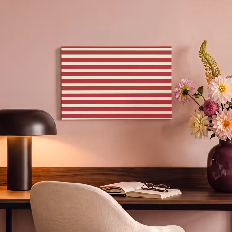 Strepen - Patroon - Rood canvas 2cm klein 34 -sfeer4