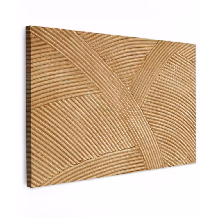 Structuur - Natuur - Kunst - Rotan canvas 2cm klein -z3d