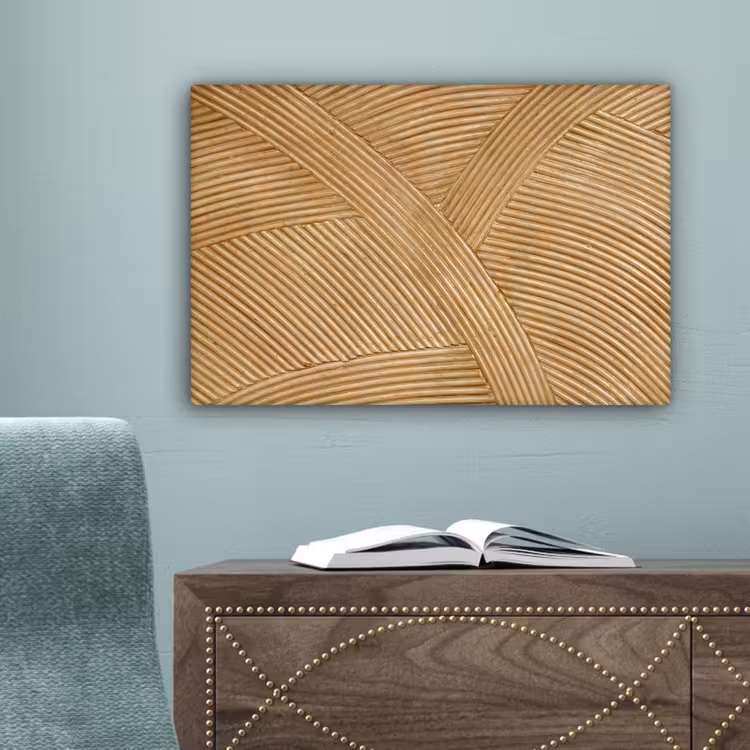 Structuur - Natuur - Kunst - Rotan canvas 2cm klein -sfeer4