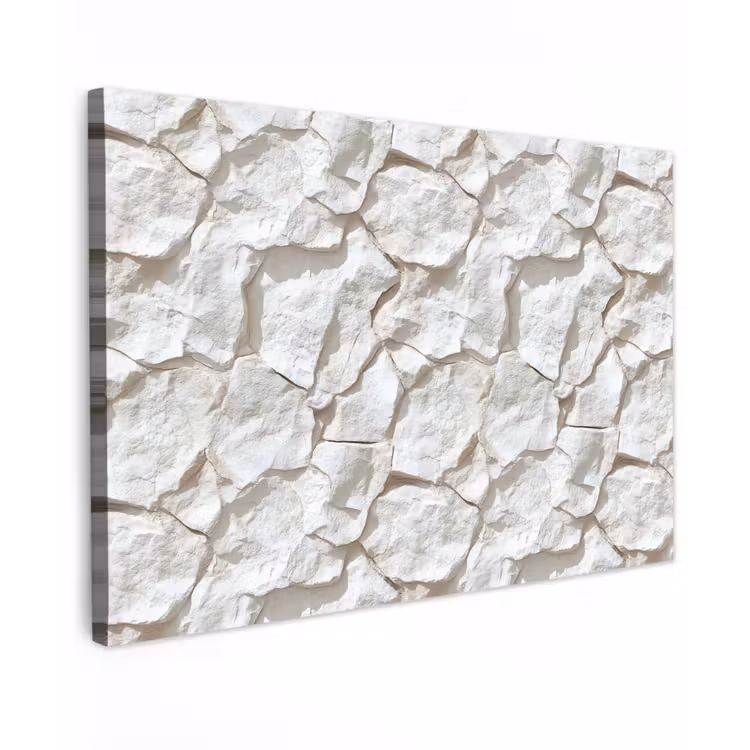 Structuur - Rots - Wit canvas 2cm klein 34 -z3d