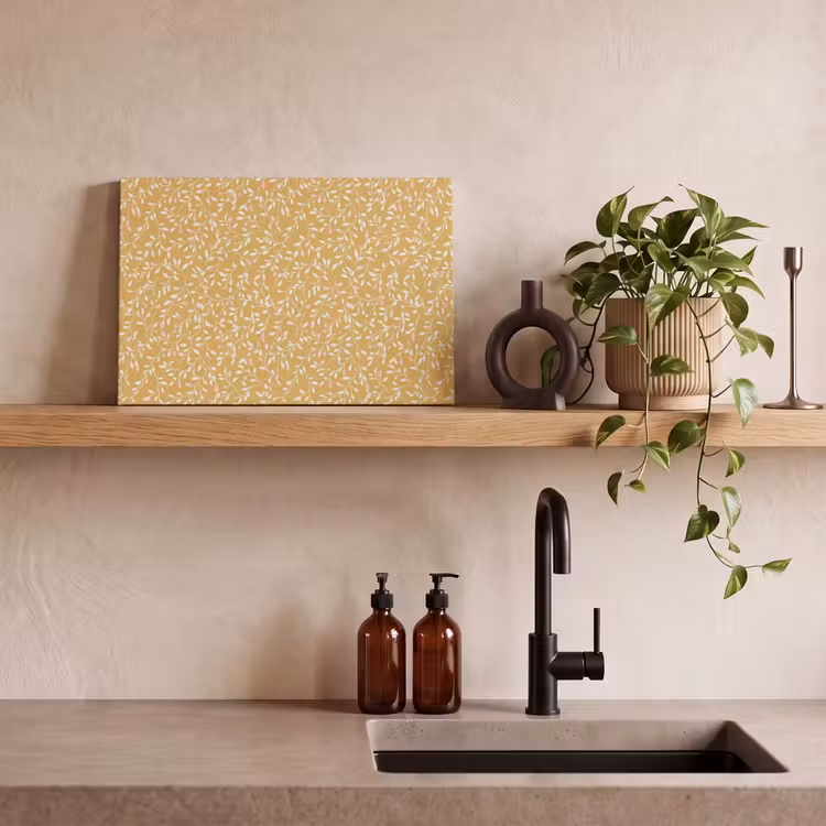 Takjes - Patroon - Oker canvas 2cm klein 34 -sfeer3