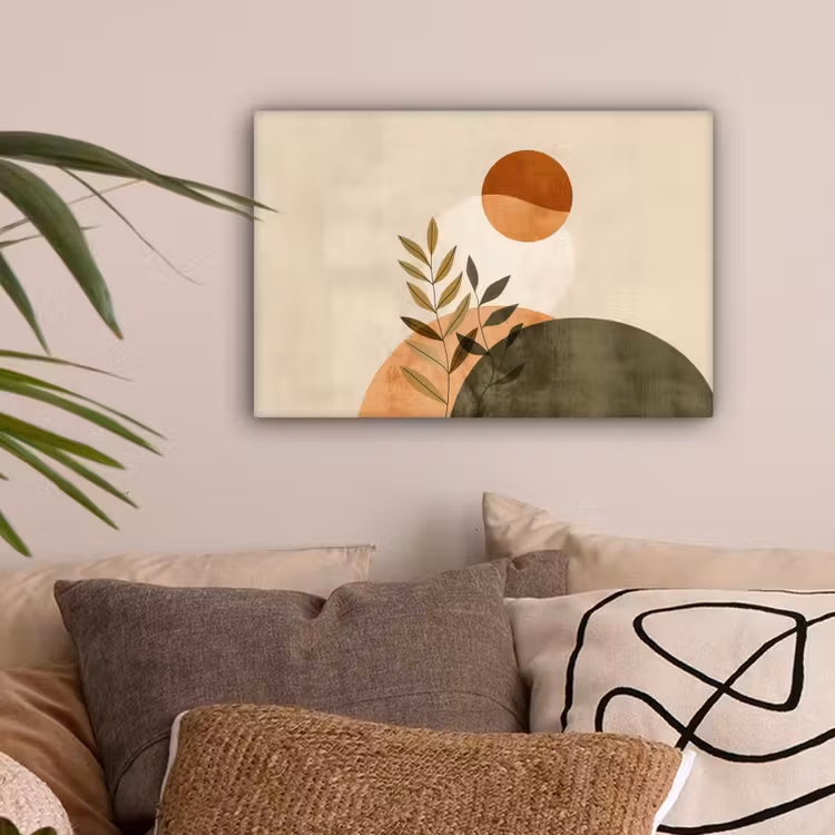 Takken - Vormen - Abstract canvas 2cm klein -sfeer1
