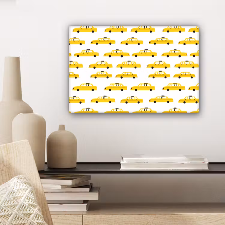 Taxi - Iconisch - Geel canvas 2cm klein 34 -sfeer6