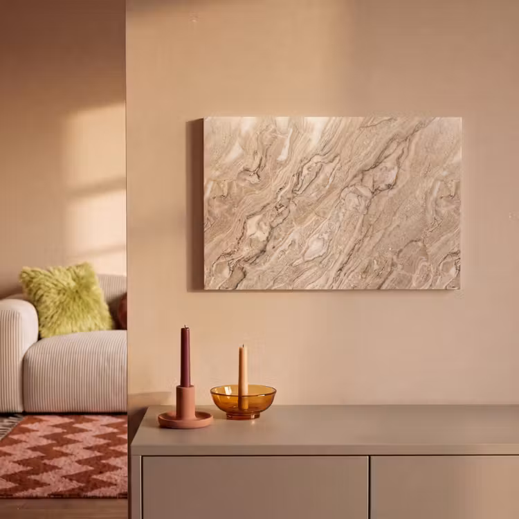 Textuur - Aders - Abstract - Modern - Beige canvas 2cm klein -sfeer1
