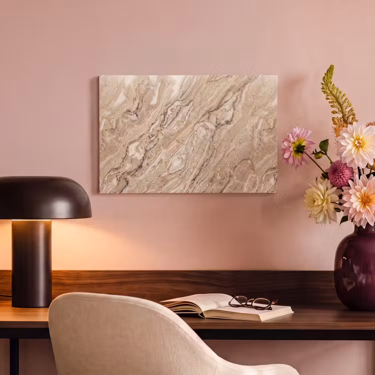 Textuur - Aders - Abstract - Modern - Beige canvas 2cm klein -sfeer4