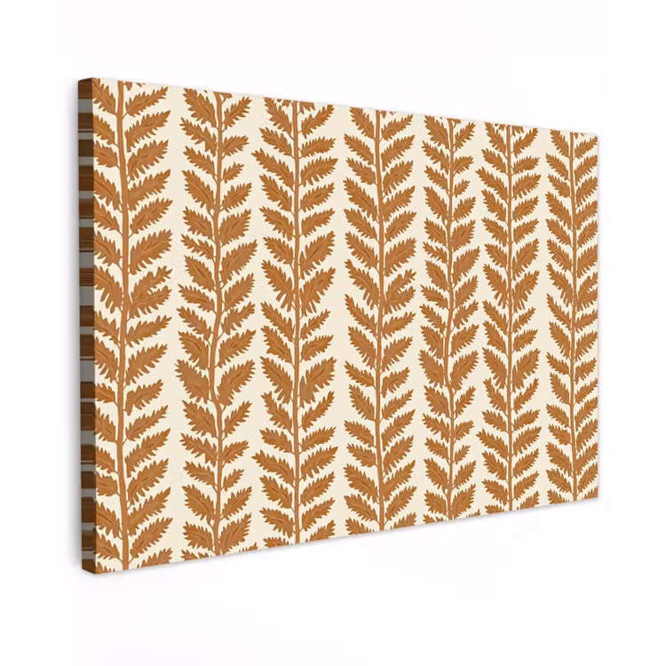 Textuur - Bladeren - Oker canvas 2cm klein 34 -z3d