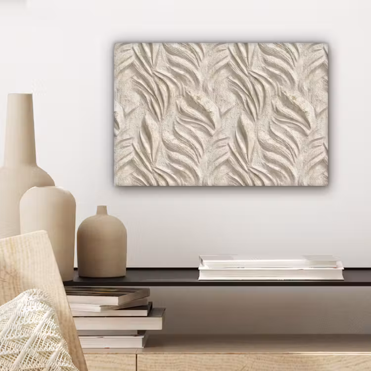 Textuur - Reliëf - Beige canvas 2cm klein 34 -sfeer6