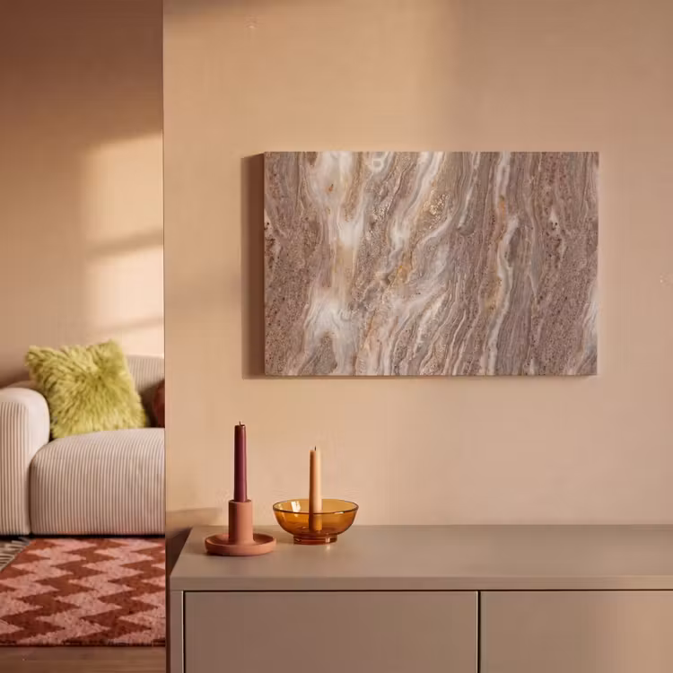 Textuur - Steen - Abstract - Beige canvas 2cm klein -sfeer1