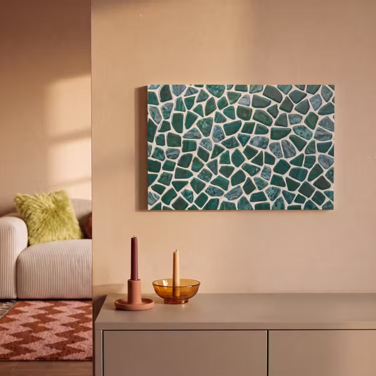 Textuur - Steen - Groen - Abstract - Patroon canvas 2cm klein -sfeer1