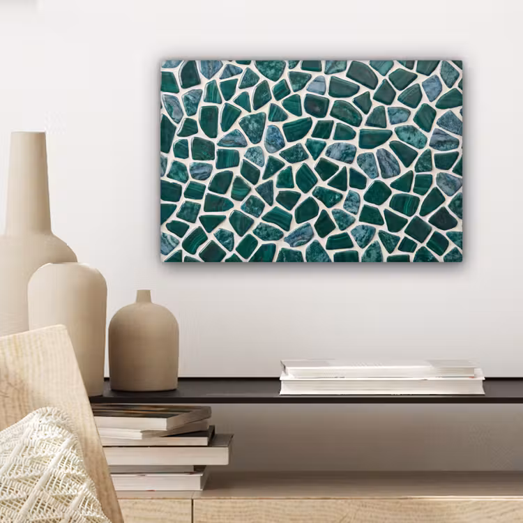 Textuur - Steen - Groen - Abstract - Patroon canvas 2cm klein -sfeer6
