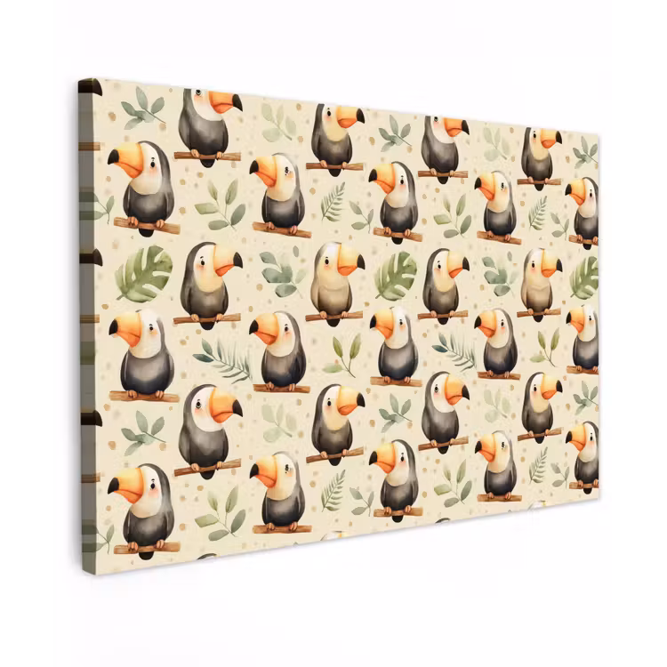 Toekans - Exotisch - Kleurrijk canvas 2cm klein 34 -z3d