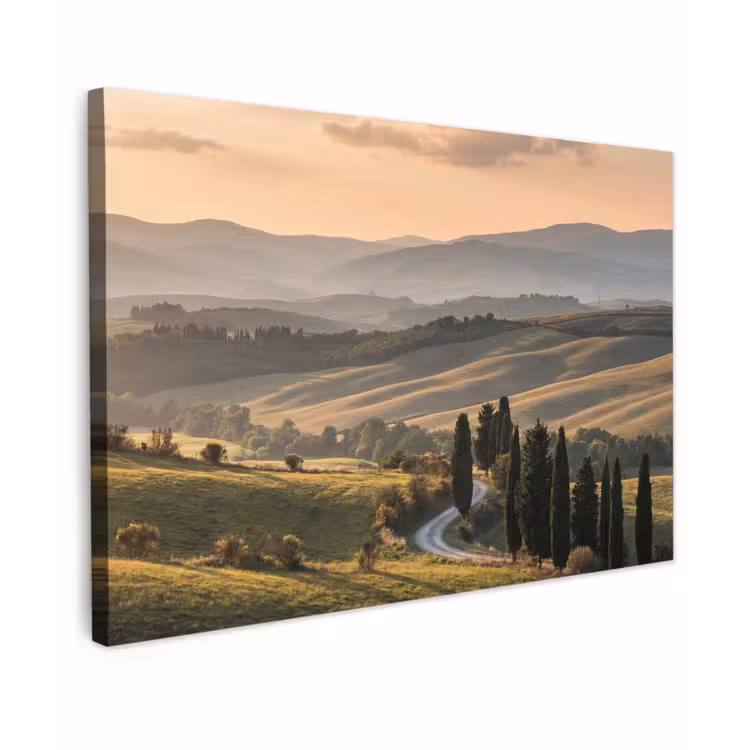 Toscaans - Landschap - Heuvels canvas 2cm klein -z3d