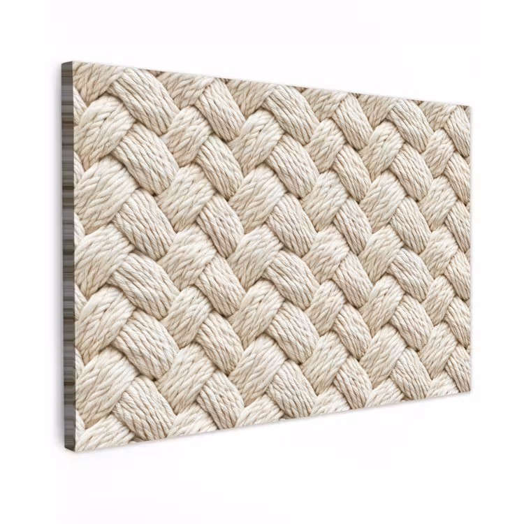 Touw - Gebreid - Beige canvas 2cm klein 34 -z3d