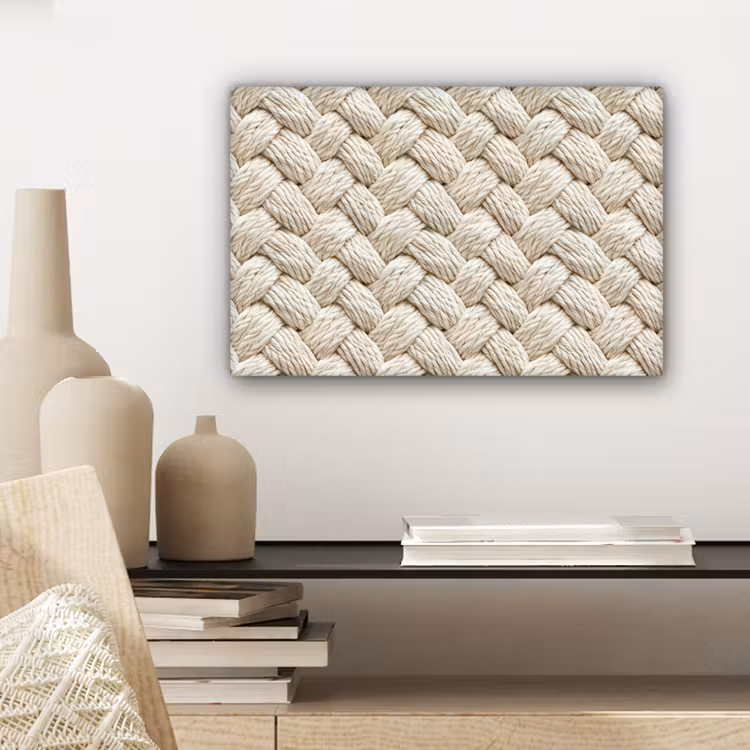 Touw - Gebreid - Beige canvas 2cm klein 34 -sfeer6