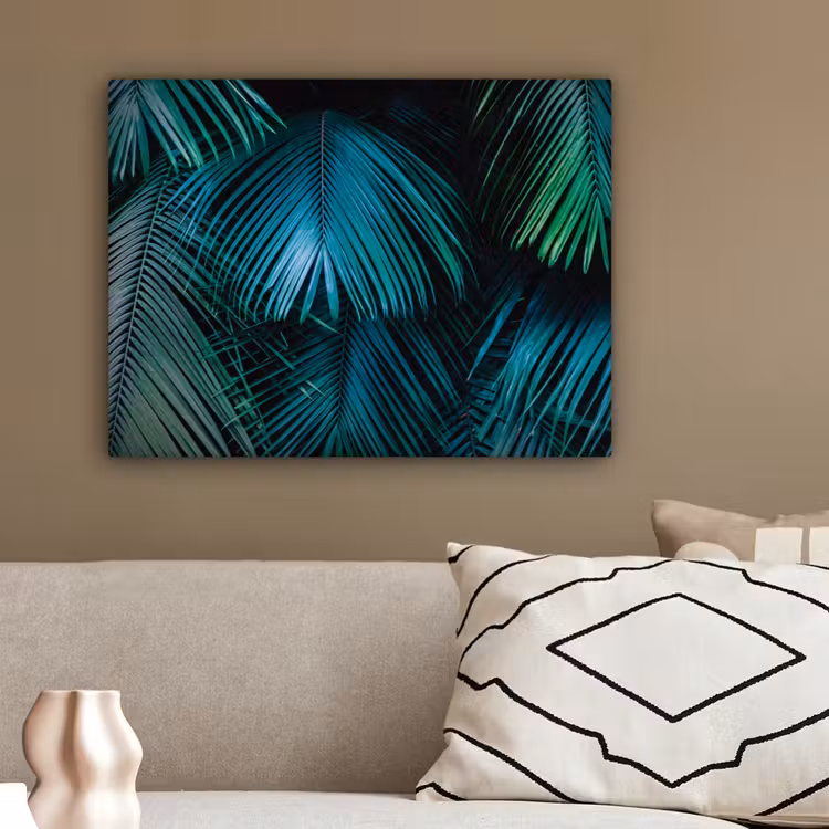Inductie beschermer - Inductie afdekplaat - Tropical - Jungle - Bladeren - Groen canvas 2cm klein -sfeer3
