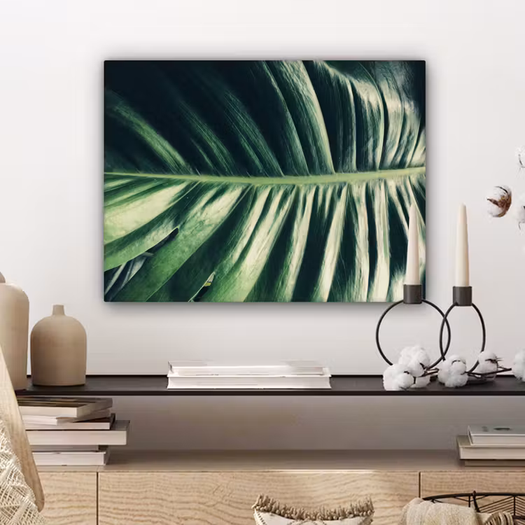 Tropisch - Inductie mat - Natuur - Inductie beschermer - Jungle canvas 2cm klein -sfeer6