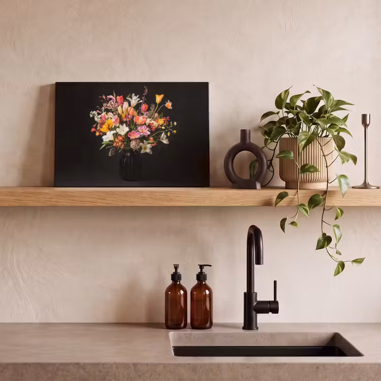 Vaas - Bloemen - Tulpen canvas 2cm klein -sfeer3