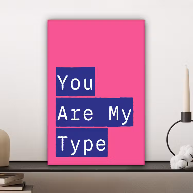 Valentijn - Tekst - Love canvas 2cm klein -sfeer6
