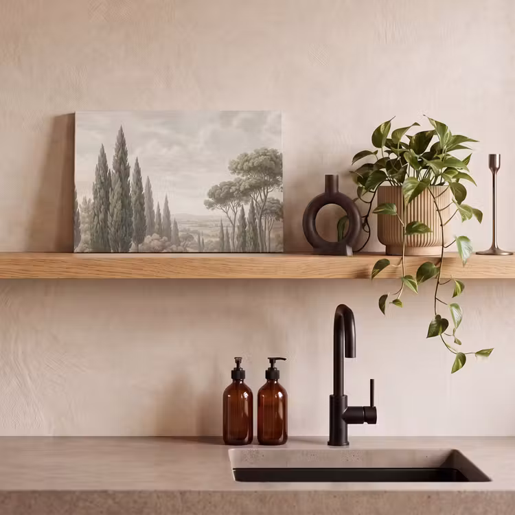 Vallei - Bos - Natuur - Groen canvas 2cm klein -sfeer3