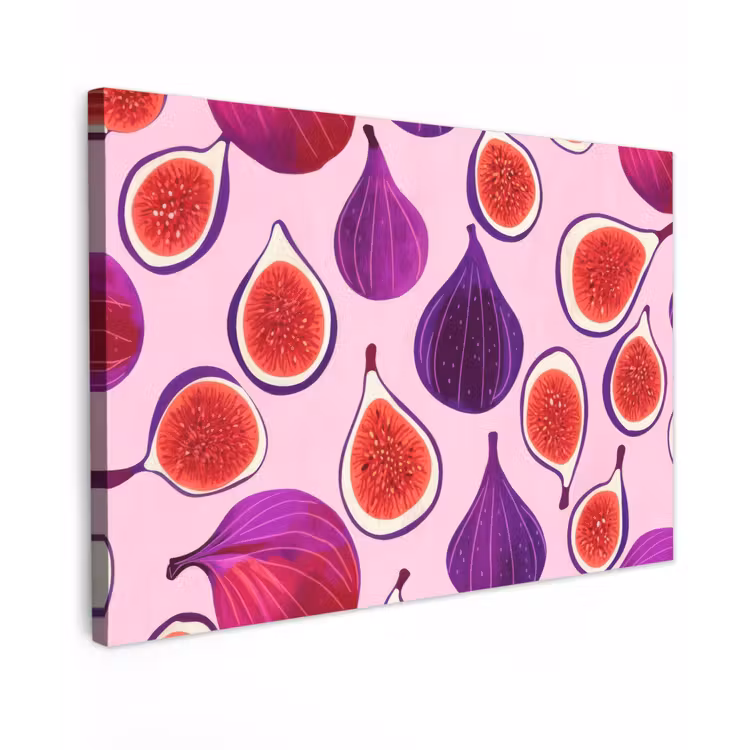 Vijgen - Roze - Paars canvas 2cm klein -z3d