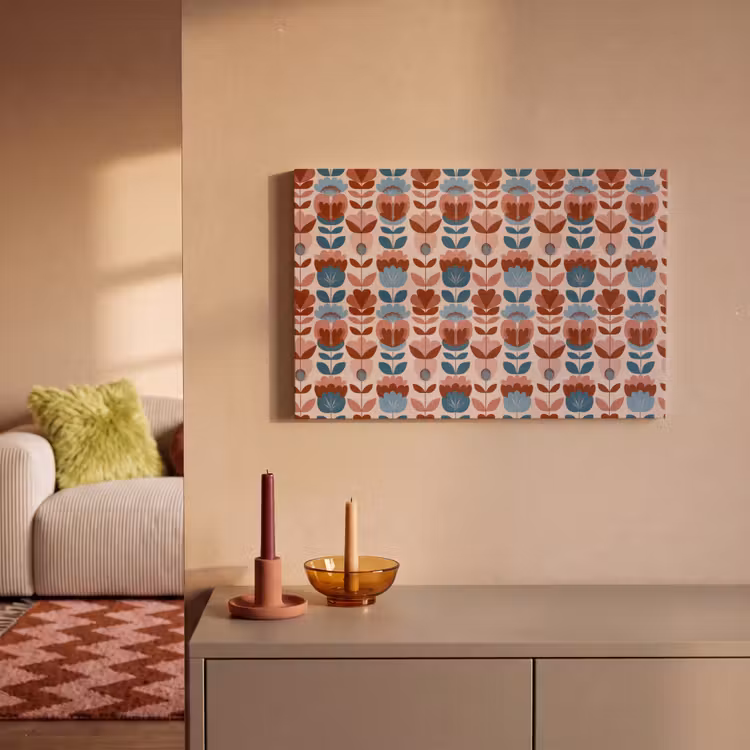 Vintage - Motief - Kleurrijk canvas 2cm klein 34 -sfeer1