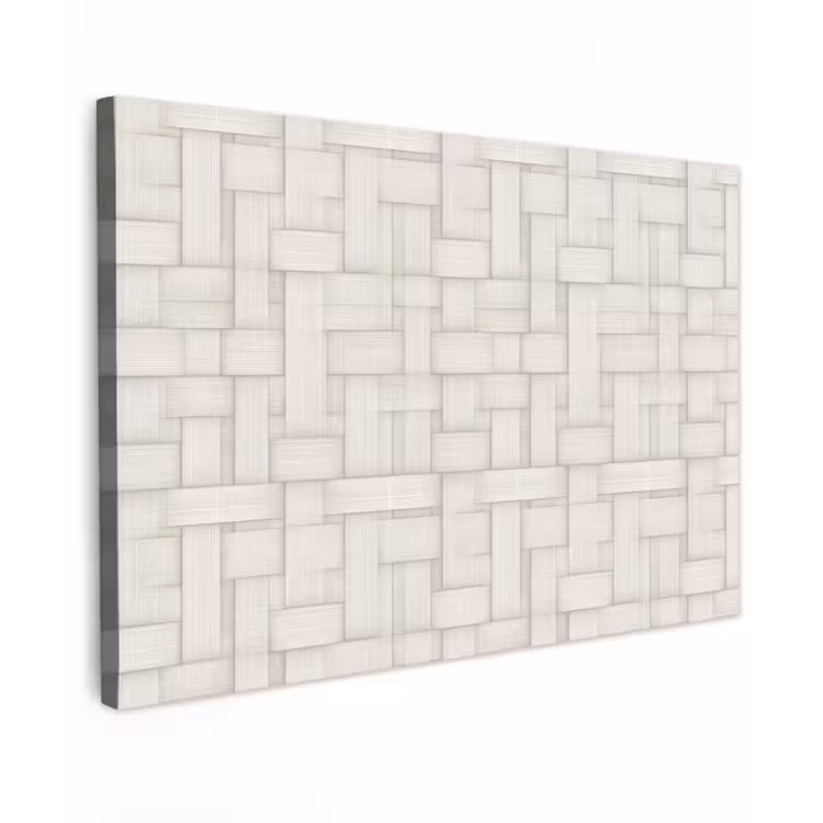 Vlechtwerk - Banen - Beige canvas 2cm klein 34 -z3d