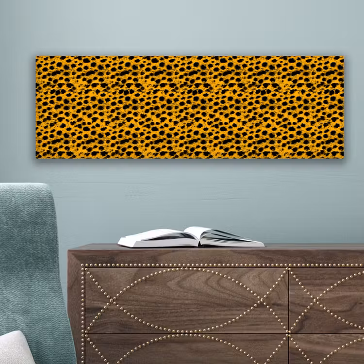 Vlekken - Oranje - Luipaard canvas 2cm klein 828 -sfeer4