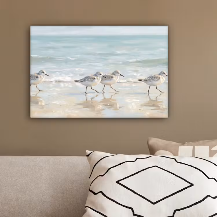 Vogels - Strand - Zee canvas 2cm klein -sfeer3