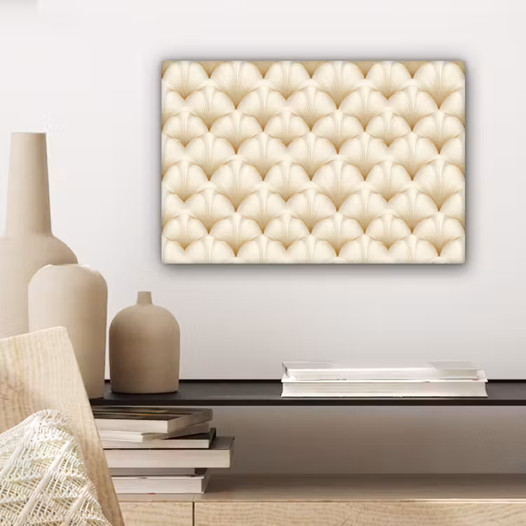 Waaier - Motief - Goud canvas 2cm klein 34 -sfeer6