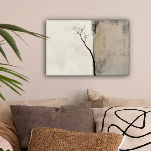 Wabi sabi - Plant - Beige canvas 2cm klein -sfeer1