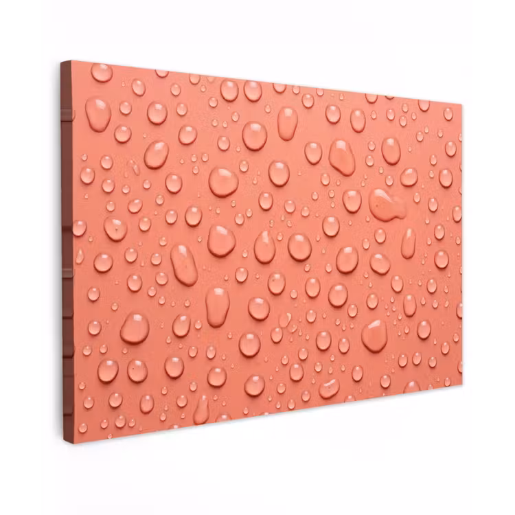 Water - Druppels - Roze canvas 2cm klein -z3d