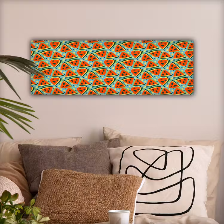 Watermeloen - Zomers - Fruit canvas 2cm klein 828 -sfeer1