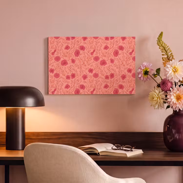 Weidebloemen - Romantisch - Roze canvas 2cm klein 34 -sfeer4