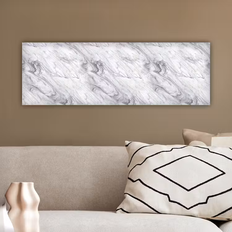 Wervelende - Grijsstructuur - Marmer - Wit canvas 2cm klein 828 -sfeer3