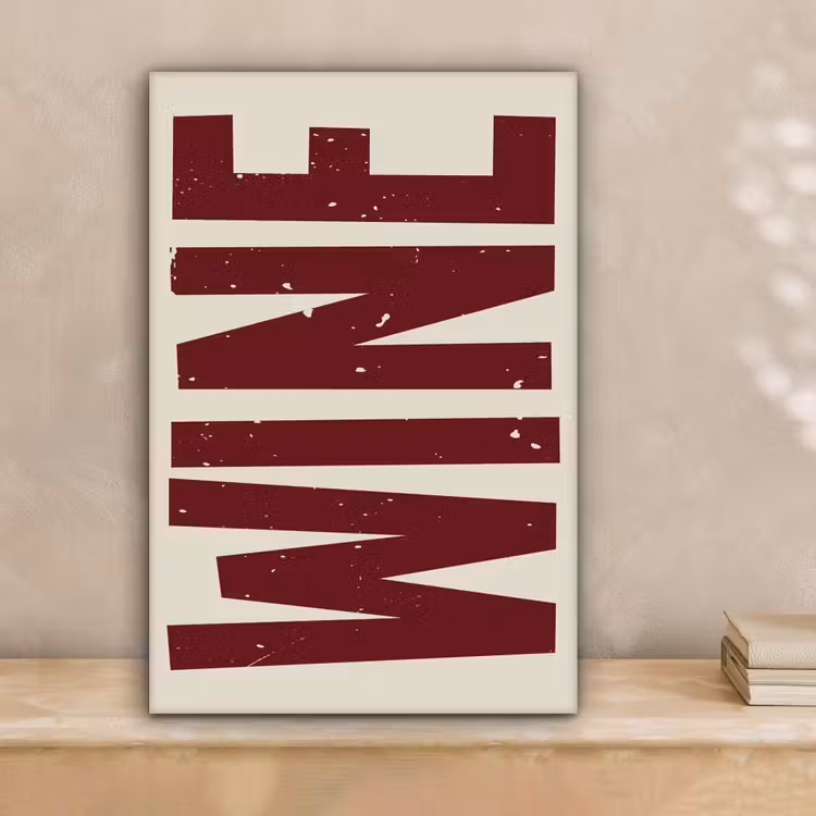 Wine - Red - Decoratie - Japandi canvas 2cm klein -sfeer1
