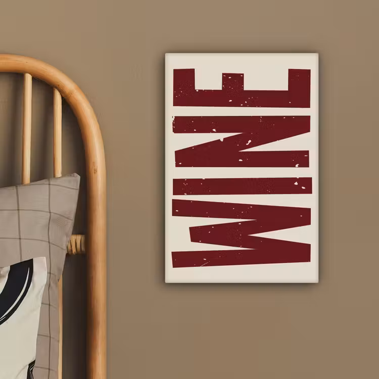 Wine - Red - Decoratie - Japandi canvas 2cm klein -sfeer3