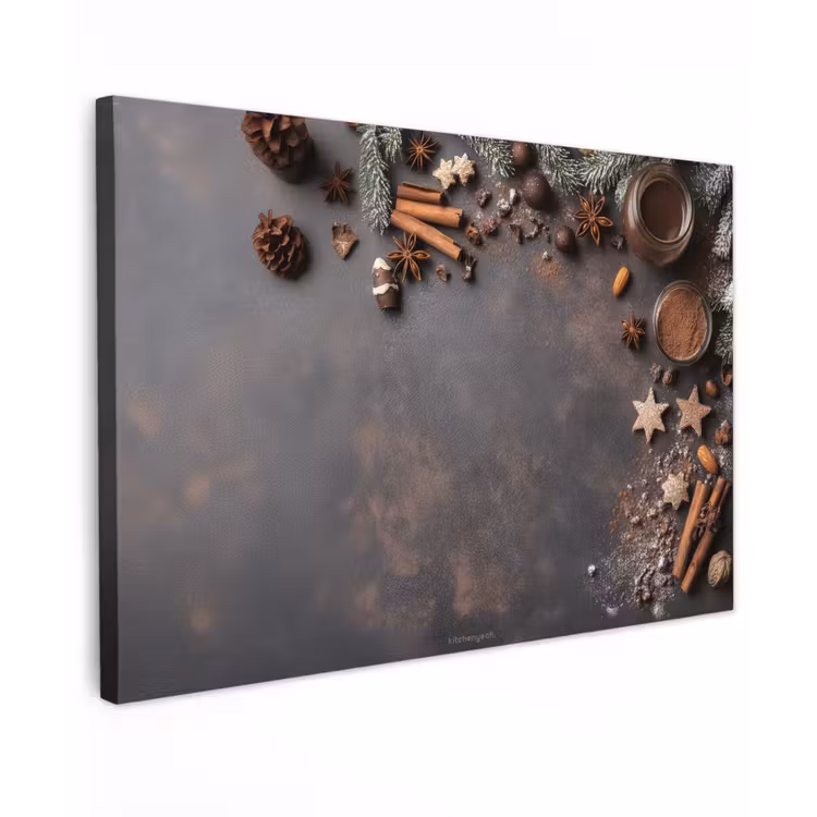 Winter - Kerst - Specerijen - Beton canvas 2cm klein -z3d