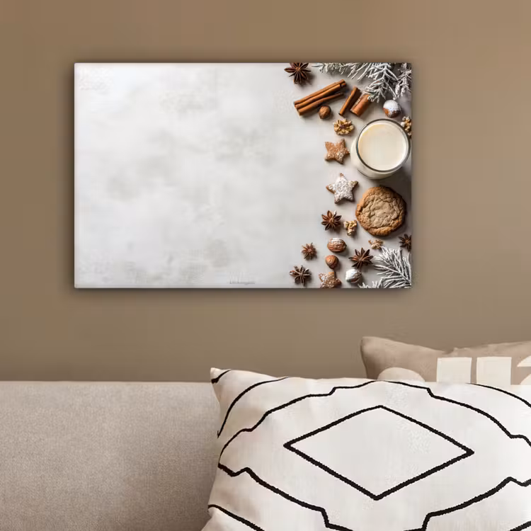 Winter - Kerst - Specerijen - Wit canvas 2cm klein -sfeer3